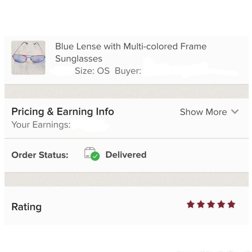 Violet Multi-colored Frame Sunglasses - Picture 5 of 5